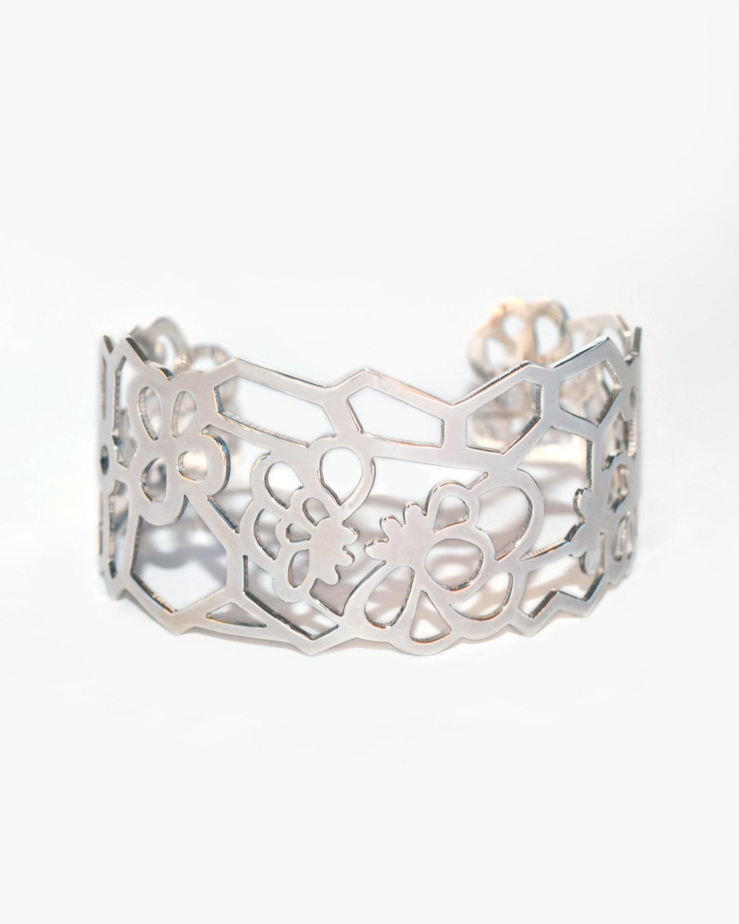 Black Lace Cuff Bracelet