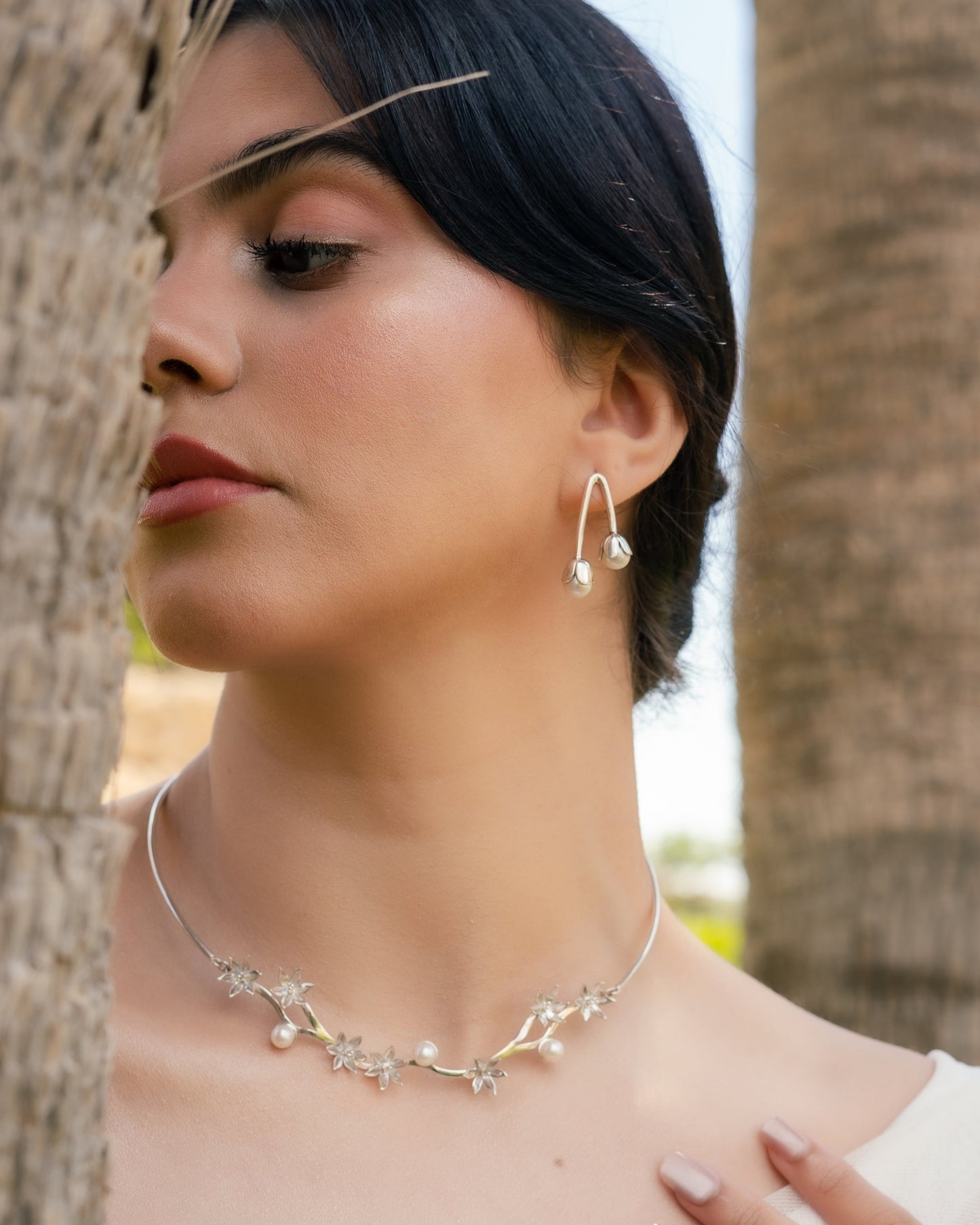 Lilies Statement Necklace