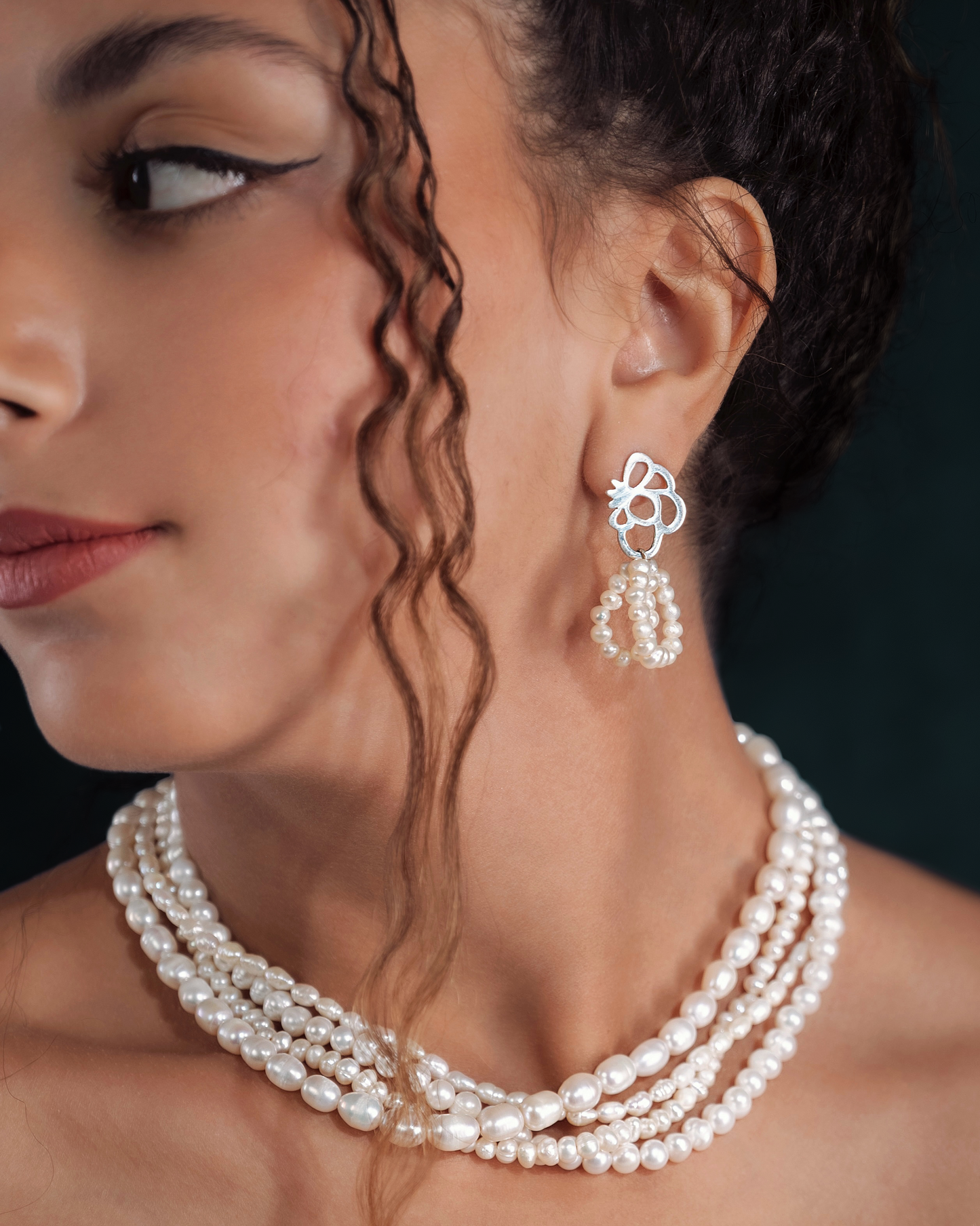 Ruby Wedding Earrings