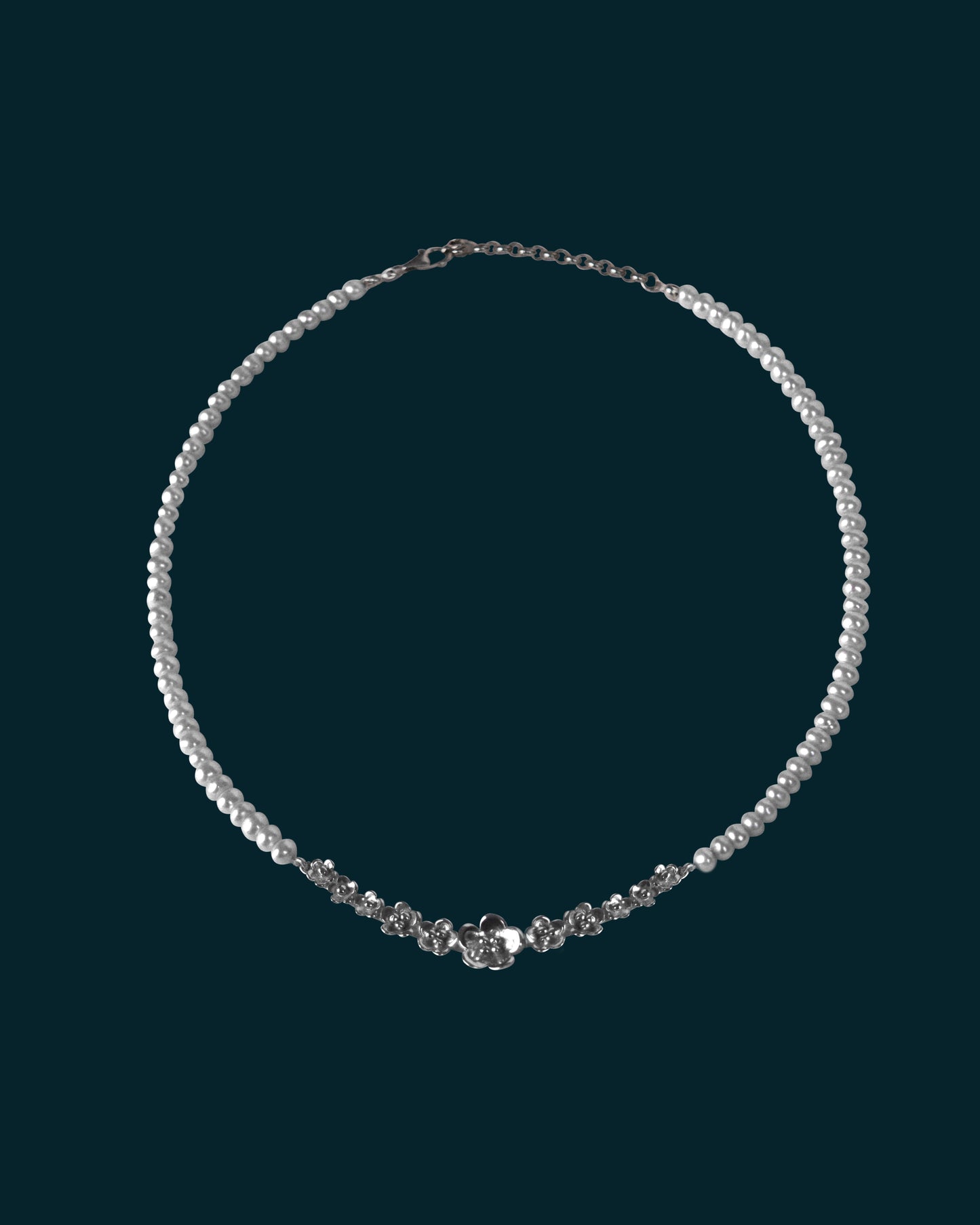 Corsage Pearl Necklace