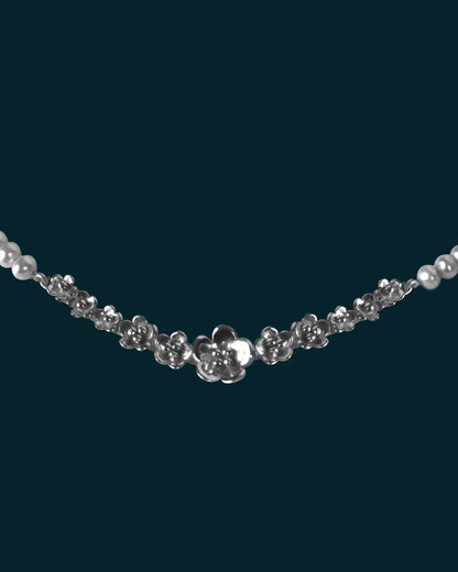 Corsage Pearl Necklace