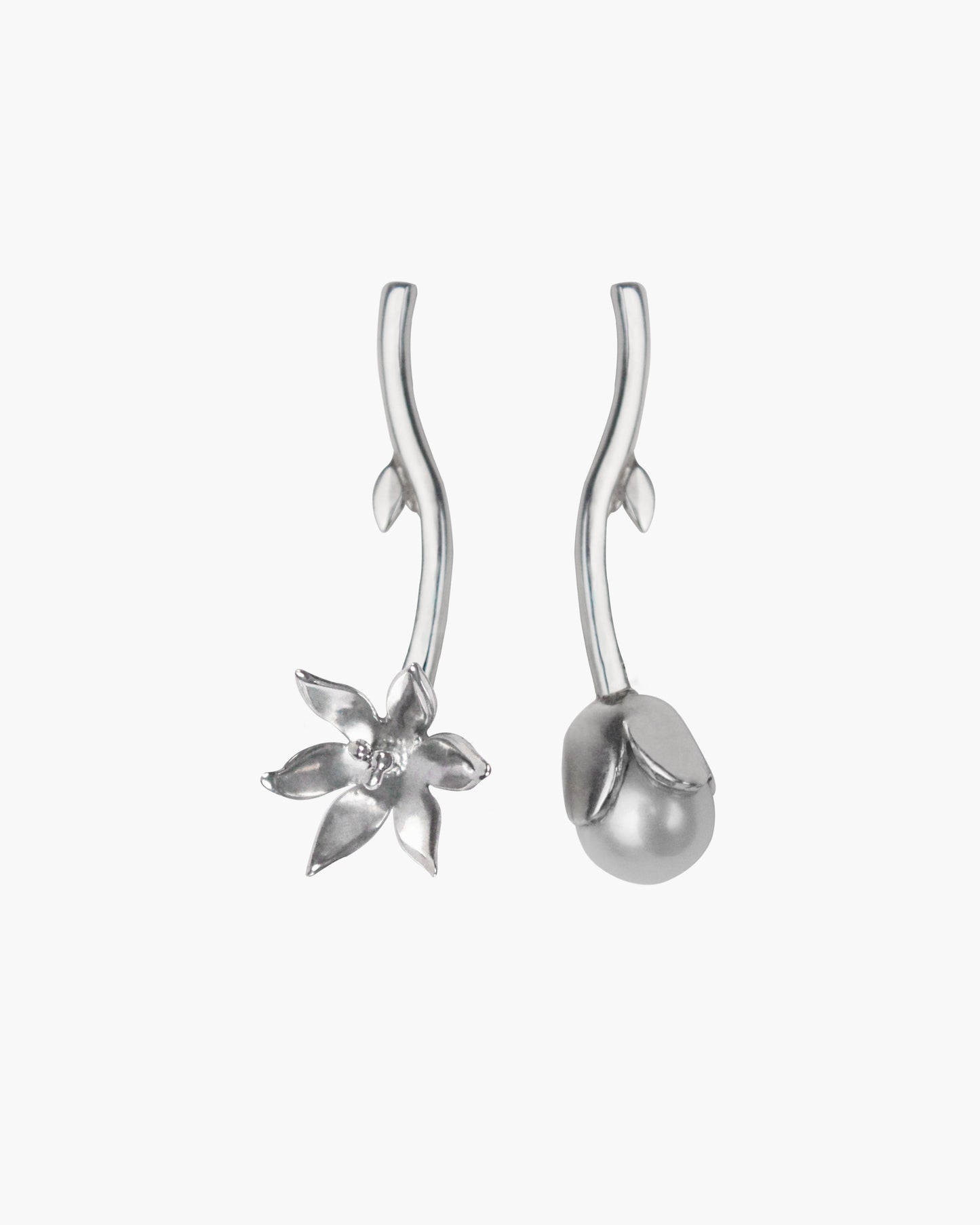 Single Lily Pearl Earring (Sold individually)